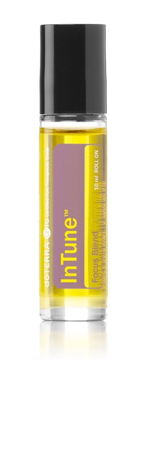 doTERRA Intune Essential Oil Focus Blend Roll On Supports Enhanced Sustained Sense of Focus Supports Efforts to Pay Attention or Stay On Task for Topical Use 10 mL